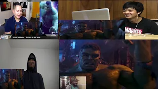 İnfinity War Hulk vs Thanos Reactions Mashup