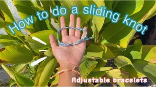 How to do a sliding knot | simple