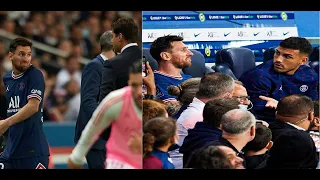 Watch  Lionel Messi s reaction goes viral after being subbed off by PSG coach during face off vs Lyo