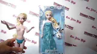 Обзор Эльзы Фрозен Дисней классическая 2016 года и шарниры куклы Elsa Disney obzor