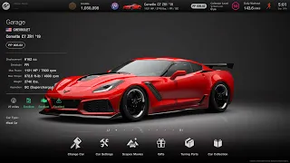 [Gran Turismo 7] Corvette C7 ZR1 full power race tune