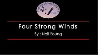 Four strong wind by Neil Young Karaoke version