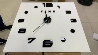 Reloj pared 3D grande - Instalacion - Assembly video - Designer 3D Wall Clocks