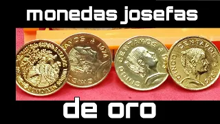 EXISTEN DE ORO josefitas monedas antiguas Mexicanas de oro. old coins.