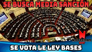 se vota la ley de javier milei en diputados se busca llegar a la media sanción