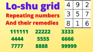 Repetitive Numbers and Missing Numbers Remedies 11111, 2222, 3333, 4444, 5555,6666, 7777, 8888, 9999