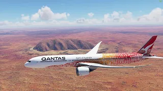 Qantas Flight to Nowhere | VH-ZND 787 | Sydney to Uluru | FS2020