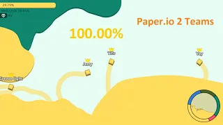 Paper.io 2 Map Control: 100.00% Teams