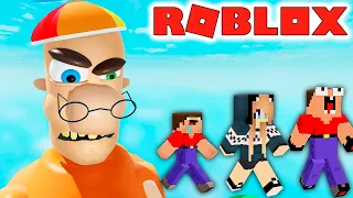 2 НУБА и ДЕВУШКА ПРО ДЕЛАЮТ ПОБЕГ ИЗ ШКОЛЫ В РОБЛОКС ! | Глазастая Морда Minecraft