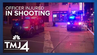 Officer hurt, three in custody after shooting near Cesar Chavez and Scott in Milwaukee