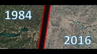 Amazon deforestation time lapse