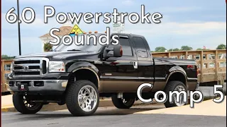 6.0 Powerstroke Sounds, Rolling coal and more compilation 5