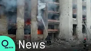 Ukraine: Apartment Building in Chernihiv Damaged by Shelling