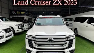 ថ្មីដូចគាស់កេះ Toyota Land Cruiser ZX 2023 Twintubo V6 3.5 Diesel|BS Bunheng