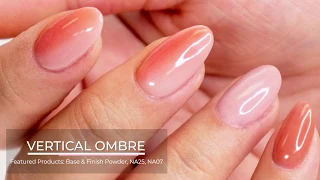 Vertical Ombre Nail Art using Dip Powder | Nail Tutorial by DipWell