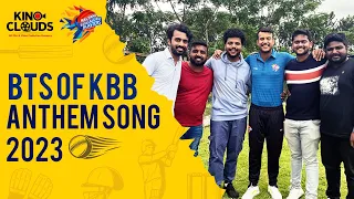 BTS OF Bengaluru Blasters Anthem Video 2023 | Kino Clouds | Maharaja Trophy | Mayank Agarwal | KSCA