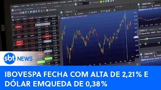 Mercado financeiro: Ibovespa dispara e fecha com alta de 2,21%|#SBTNewsnaTV(07/02/24)