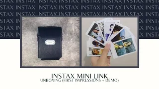 INSTAX MINI LINK (unboxing & demo) 🎞️