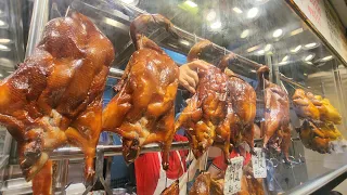 #Hongkong Crispy#SucklingPig#StreetFood   #RoastedGoose#RoastedDuck belly #BBQPork  #ASMR #chatgp