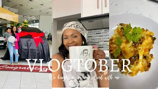 VLOGTOBER EP 3: WE BOUGHT A NEW CAR| Cooking my kids fave meal| Cook with me| South African YouTuber