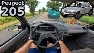 1992 Peugeot 205 (towed by VW T4) | POV test drive | #DrivingCars