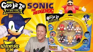 6 Heroes of Goo Jit Zu Minis Sonic The Hedgehog Super Squish Pack AdventureFun Toy review!