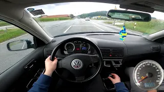 2003 VW Golf 4 1.6 FSI (110PS) POV drive + Autobahn