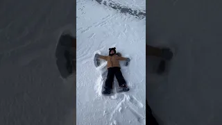 HOW TO DO A SNOW ANGEL | Abraham Lake | Alberta | Winter | Snow