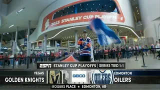 NHL Playoffs on ESPN intro Golden Knights @ Oilers | West Semifinal (GM3)