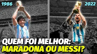 MARADONA NA COPA DE 1986 JOGOU MAIS QUE MESSI EM 2022??