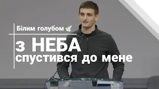 Білим голубом з неба спустився до мене | християнський вірш | вірш Мартинюк Наталії | вірш на Трійцю