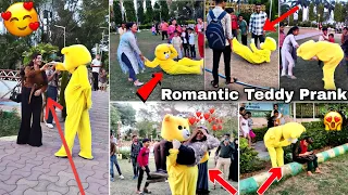 Funny Romantic Teddy Prank On Public Park | Planet of pranks | #pranks #realprank #viralprankvideo