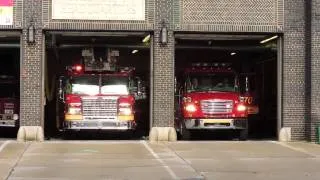 White Plains FD Car 2512 + Ladder 32 Responding