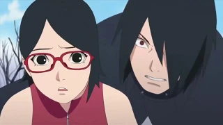 Sasuke vs Shin Uchiha,Sasuke Protects Sarada,Boruto