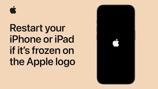 How to restart your iPhone or iPad if it’s frozen on the Apple logo | Apple Support