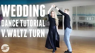 (OLD) Wedding Dance Lesson - V. Waltz Step-by-Step (4) | Walk Around Turn