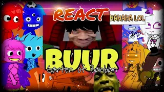 ☆|| Garten of banban react to BUUR ||☆  ROBLOX Strongest Battlegrounds Funny Moment 2•MEMES