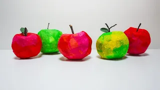 How to Make DIY Paper Mache Apples for Autumn