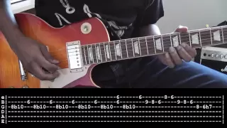 Johnny B Goode Intro Guitar Cover + Tabs and Slow Motion Lesson