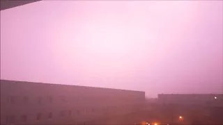 Gewitter über Magdeburg am 4.04.18 mit Monster Shelf Cloud