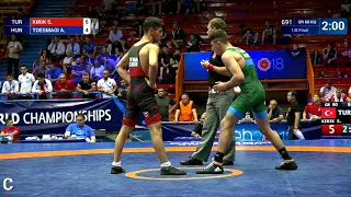 1/8 GR - 60 kg: S. KIRIK (TUR) v. A. TOESMAGI (HUN)