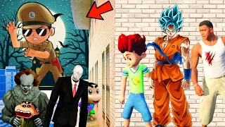 Little Singham Play Hide & Kill With Goku,Franklin,Kicko,Thanos In Gta V.