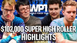 Final Table WPT $102,000 Super High Roller LLinusLLove | Addamo | Haxton HighLights