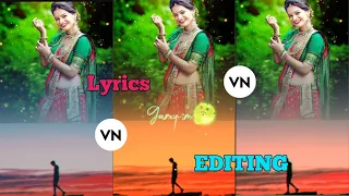 Trending Lyrics Video Editing In Vn App | Double Photo Lyrics Status Video Editing In Vn App