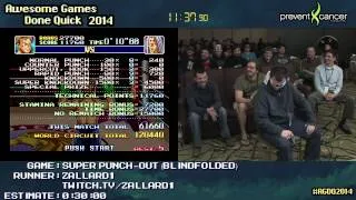 Super Punch-Out!! Blindfolded Speed Run Live (0:24:09) [SNES] by Zallard1 #AGDQ 2014