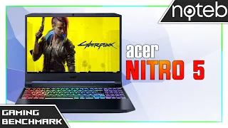 Acer Nitro 5 (2021) - Cyberpunk 2077 Gameplay Test (Ryzen 9 5800HX, RTX 3080)