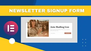 How To Add Newsletter In WordPress Elementor.