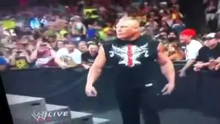 Wwe Monday Night Raw Brock lesnar attacks Cm punk