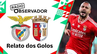 Benfica 3-2 SC Braga | Relato dos Golos | Rádio Observador | Taça de Portugal 23/24