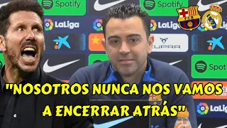 XAVI Hernández responde a SIMEONE - Rueda de prensa previa al FC Barcelona vs Real Madrid 2022/23